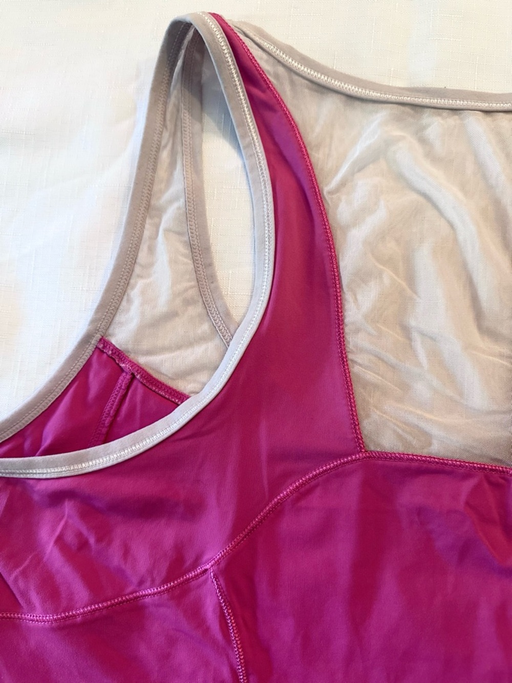 Pink Racerback Athletic Tank Top - Picture 11 of 13